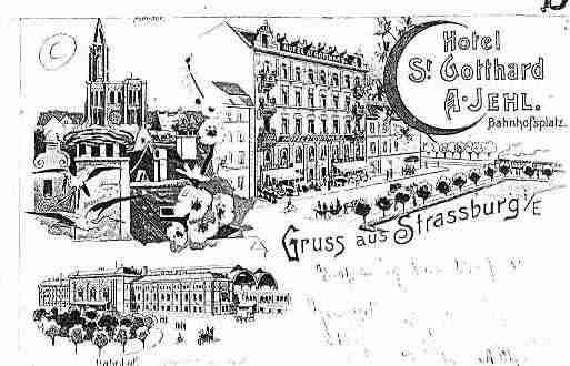 Ville de STRASBOURG Carte postale ancienne