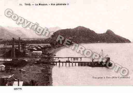 Ville de THIO Carte postale ancienne