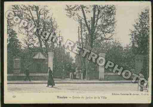 Ville de TOULON Carte postale ancienne