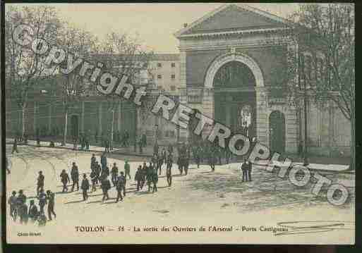 Ville de TOULON Carte postale ancienne