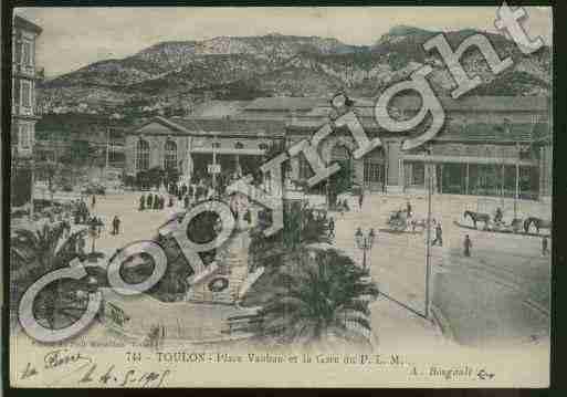 Ville de TOULON Carte postale ancienne