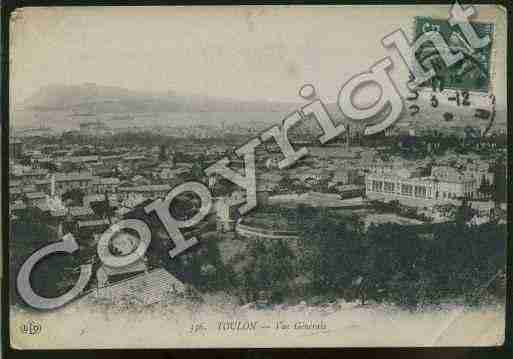 Ville de TOULON Carte postale ancienne