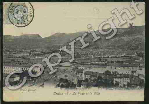 Ville de TOULON Carte postale ancienne