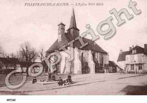 Ville de VILLEFRANCHED\'ALLIER Carte postale ancienne