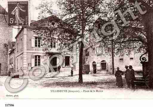 Ville de VILLENEUVED\\\'AVEYRON Carte postale ancienne