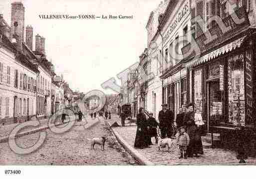 Ville de VILLENEUVESURYONNE Carte postale ancienne