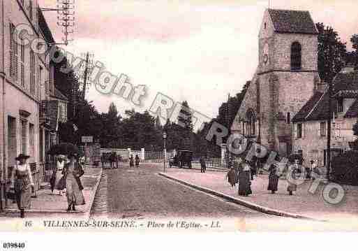 Ville de VILLENNESSURSEINE Carte postale ancienne