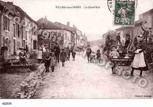 Ville de VILLERSSOUSPRENY Carte postale ancienne