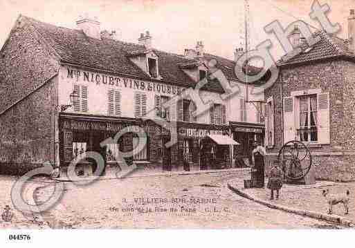 Ville de VILLIERSSURMARNE Carte postale ancienne