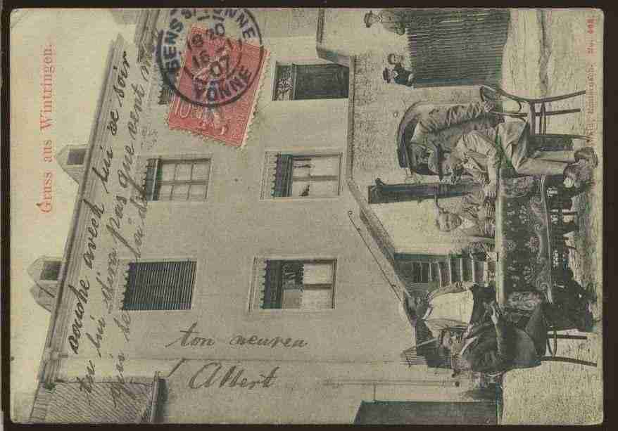 Ville de WINTRANGE Carte postale ancienne