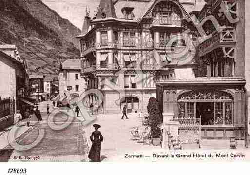 Ville de ZERMATT Carte postale ancienne