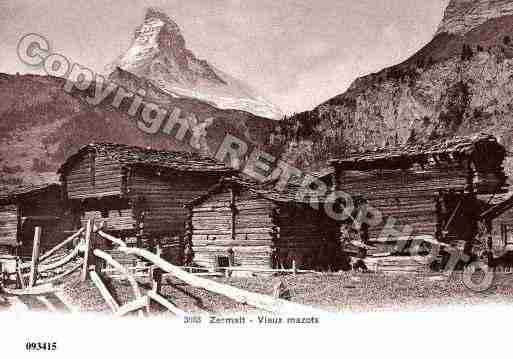 Ville de ZERMATT Carte postale ancienne