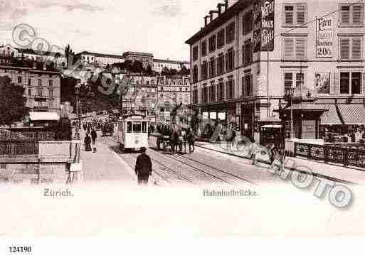 Ville de ZURICH Carte postale ancienne