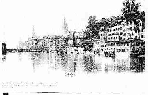 Ville de ZURICH Carte postale ancienne