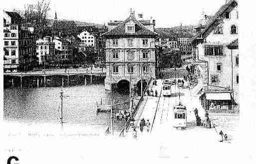 Ville de ZURICH Carte postale ancienne