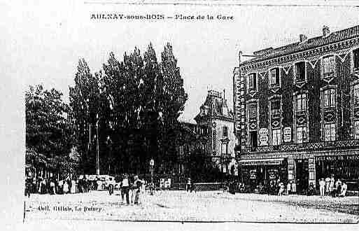 Ville de AULNAYSOUSBOIS Carte postale ancienne