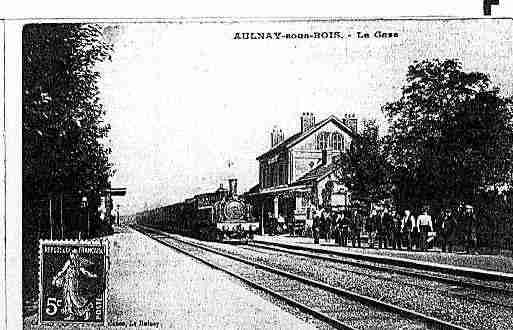 Ville de AULNAYSOUSBOIS Carte postale ancienne