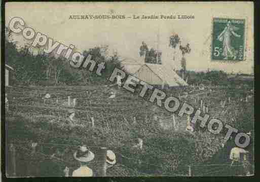 Ville de AULNAYSOUSBOIS Carte postale ancienne