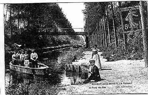 Ville de AULNAYSOUSBOIS Carte postale ancienne