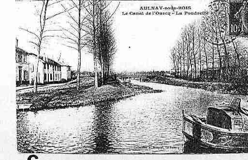 Ville de AULNAYSOUSBOIS Carte postale ancienne