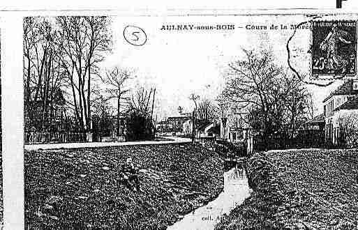 Ville de AULNAYSOUSBOIS Carte postale ancienne