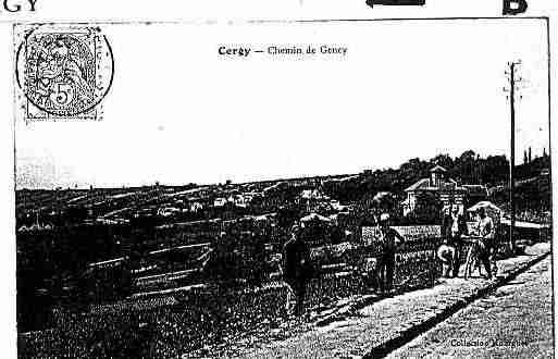 Ville de CERGY Carte postale ancienne