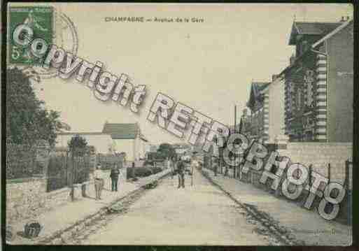 Ville de CHAMPAGNESUROISE Carte postale ancienne