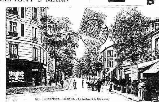 Ville de CHAMPIGNYSURMARNE Carte postale ancienne