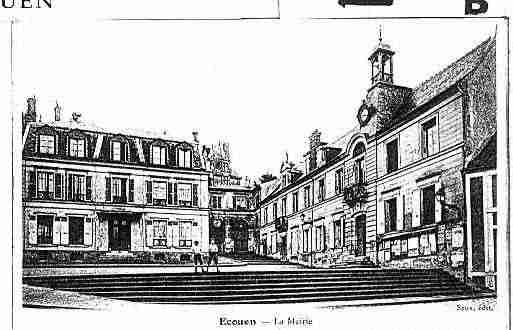 Ville de ECOUEN Carte postale ancienne