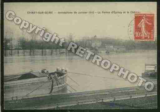 Ville de EPINAYSURSEINE Carte postale ancienne