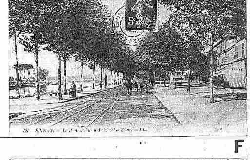 Ville de EPINAYSURSEINE Carte postale ancienne