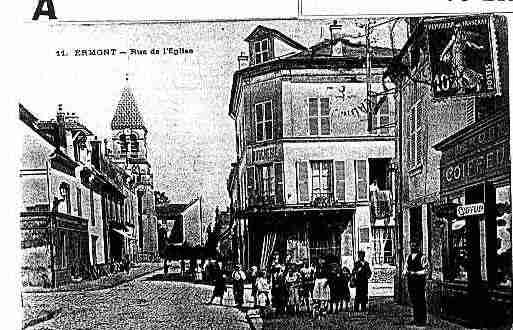 Ville de ERMONT Carte postale ancienne