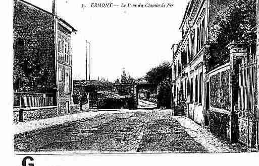 Ville de ERMONT Carte postale ancienne