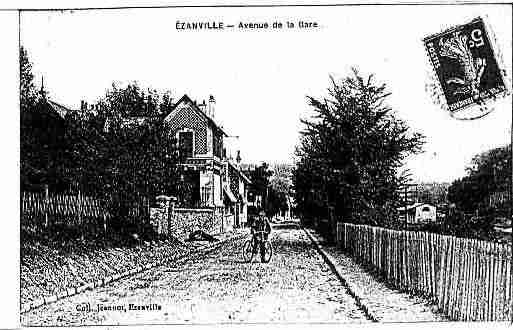 Ville de EZANVILLE Carte postale ancienne