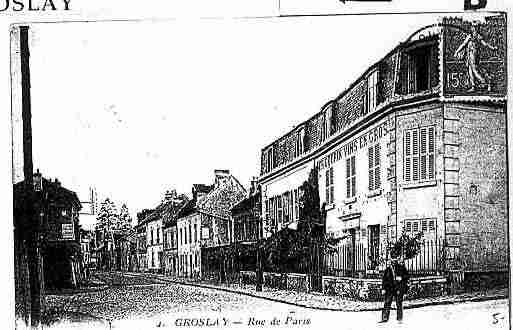 Ville de GROSLAY Carte postale ancienne