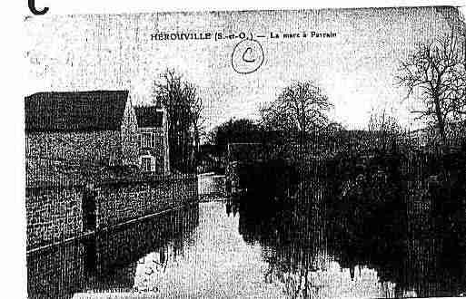 Ville de HEROUVILLE Carte postale ancienne