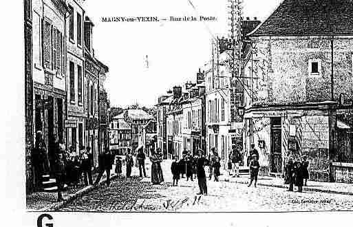 Ville de MAGNYENVEXIN Carte postale ancienne