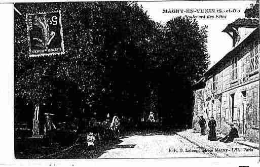 Ville de MAGNYENVEXIN Carte postale ancienne