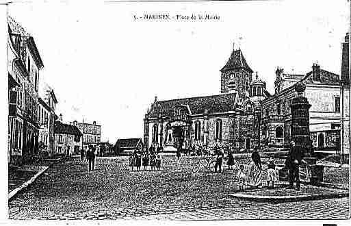 Ville de MARINES Carte postale ancienne