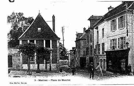 Ville de MARINES Carte postale ancienne