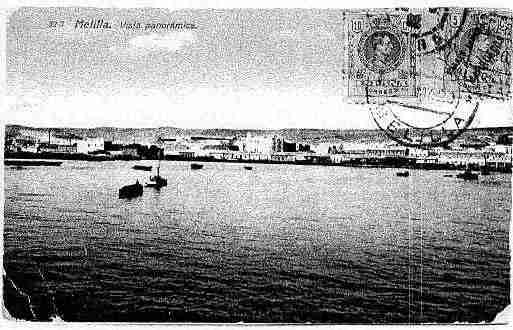 Ville de MELILLA Carte postale ancienne