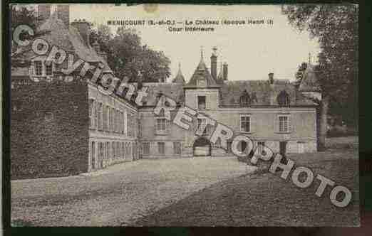 Ville de MENUCOURT Carte postale ancienne