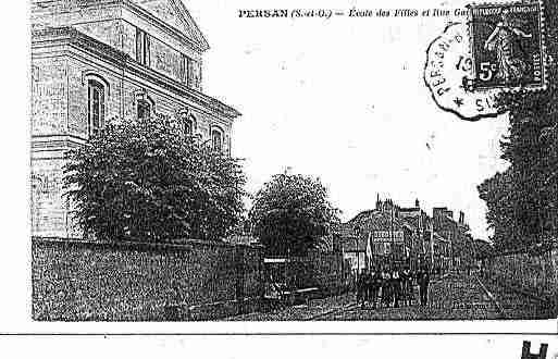 Ville de PERSAN Carte postale ancienne