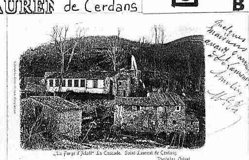 Ville de SAINTLAURENTDECERDANS Carte postale ancienne