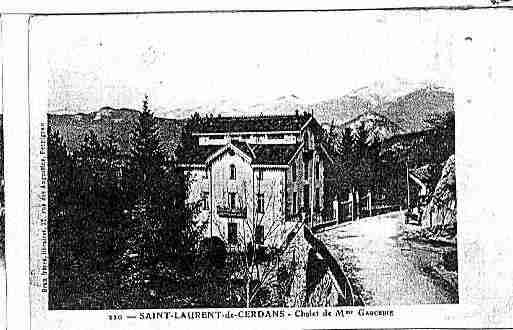 Ville de SAINTLAURENTDECERDANS Carte postale ancienne