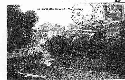 Ville de SANTEUIL Carte postale ancienne