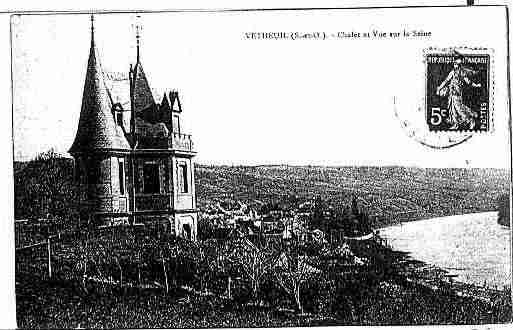 Ville de VETHEUIL Carte postale ancienne