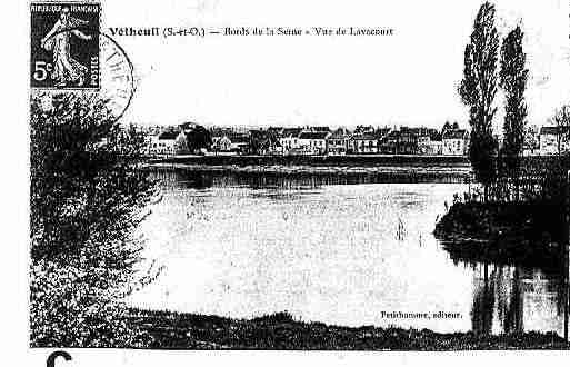 Ville de VETHEUIL Carte postale ancienne