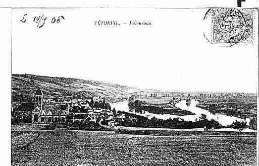 Ville de VETHEUIL Carte postale ancienne