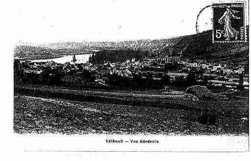 Ville de VETHEUIL Carte postale ancienne